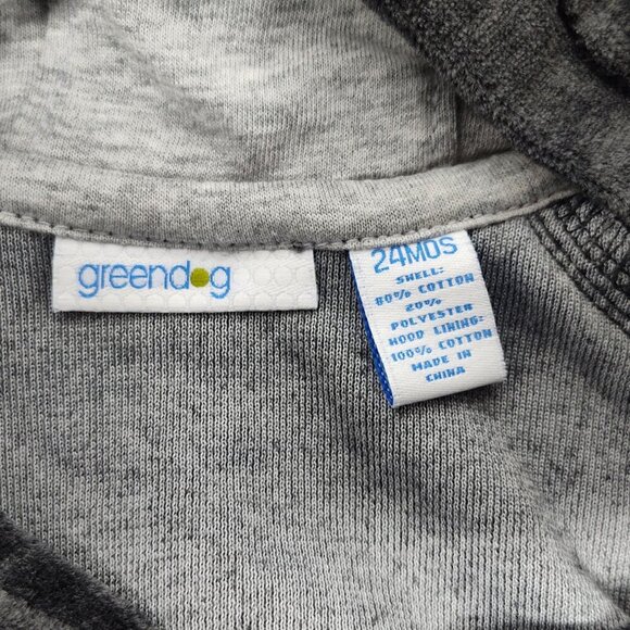 Green Dog Charcoal Grey Y2K Cotton/Polyester Track Suit Kids 24 Months NWT - Picture 10 of 14